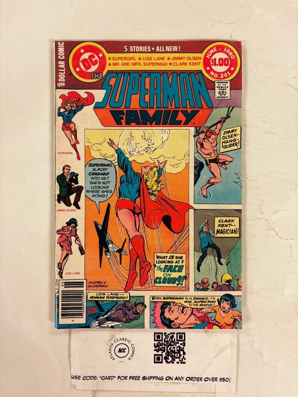 Superman Family #201 (DC Comics), raw comic book in VF condition — front cover