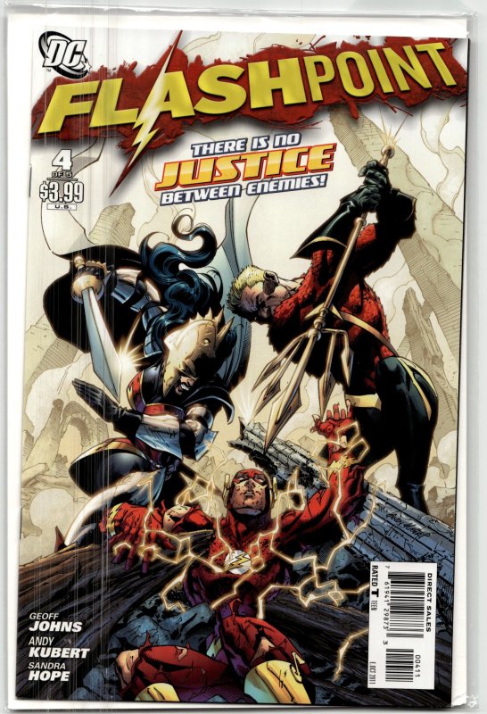 Flashpoint #4 (DC Comics, 2011), raw, ungraded comic book — front cover