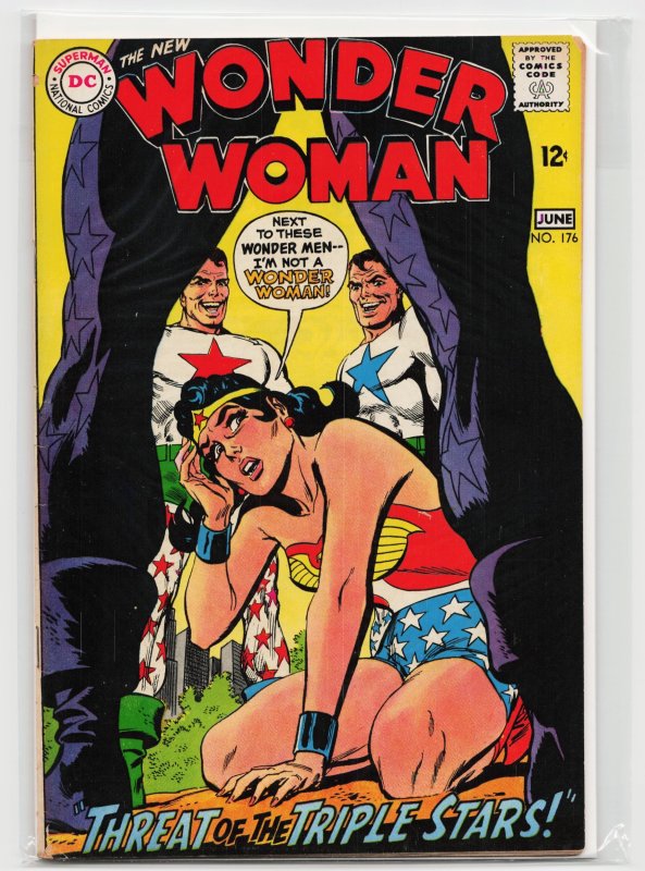 Wonder Woman #176 (DC Comics, 1968), raw, ungraded comic book — front cover