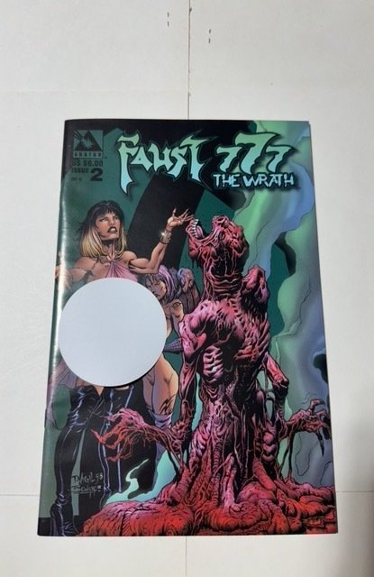 Faust: 777 the Wrath #2 (1999), raw comic book in NM condition — front cover