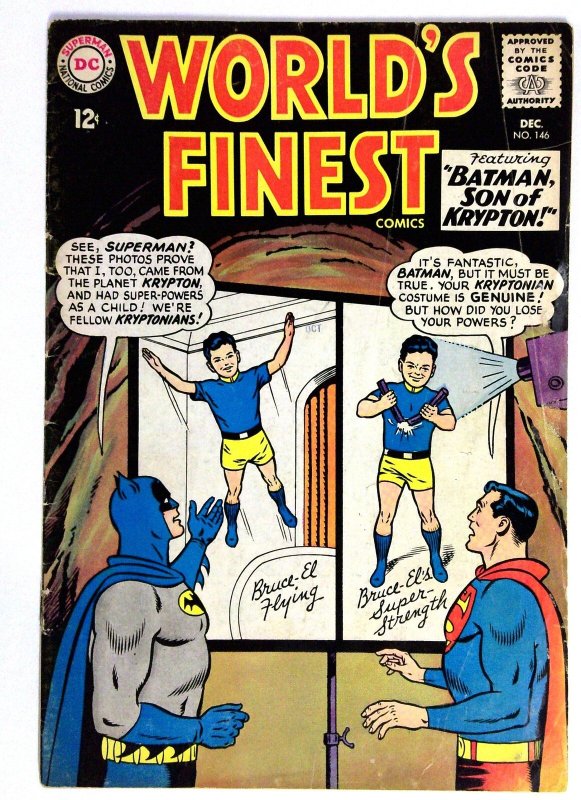 World's Finest Comics #146 (DC Comics, 1964), raw comic book in VG condition — front cover