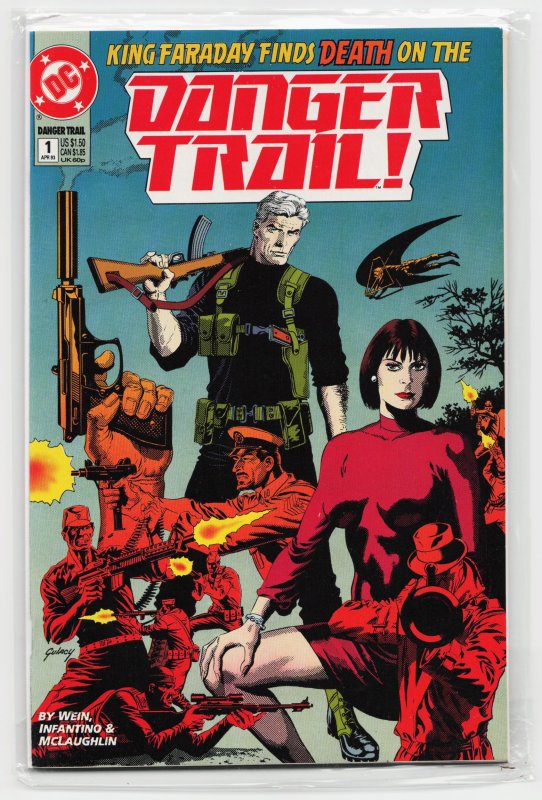 Danger Trail #1 (DC Comics, 1993), raw, ungraded comic book — front cover