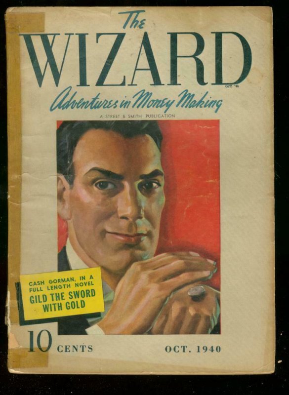 The Wizard Pulp Feb 1940 Street Smith Cash Gorman First G/vg (1940), raw comic book in VG condition — front cover