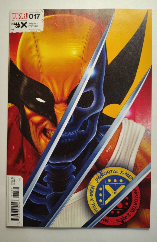 Immortal X-Men #17 (Marvel Comics, 2024), raw comic book in NM+ condition — front cover