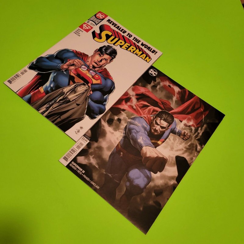 2020 Superman 18 Clark Kent Reveal? Bendis Ivan Reis Variant reg NM (2020), raw comic book in NM condition — front cover