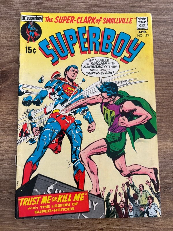Superboy #173 (DC Comics), raw comic book in FN condition — front cover