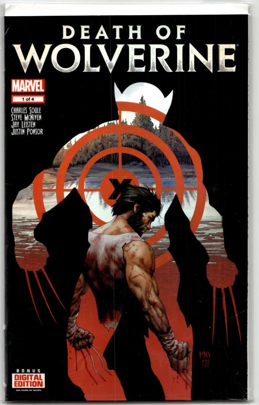 Death of Wolverine #1 (Marvel Comics, 2014), raw, ungraded comic book — front cover