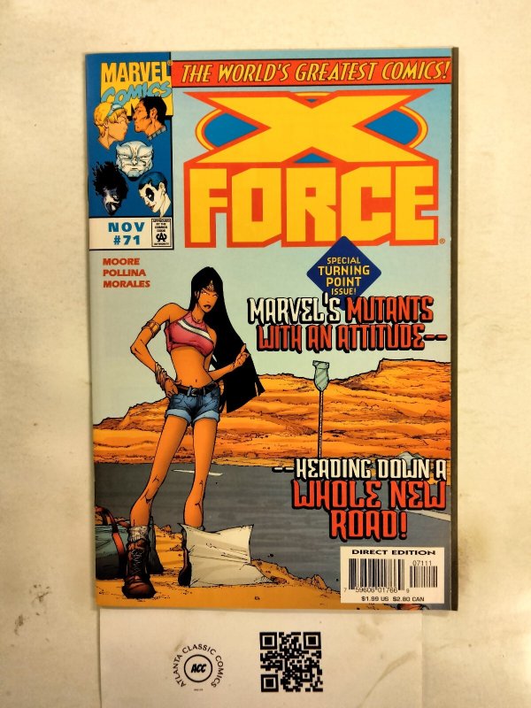 X-Force #71 (Marvel Comics), raw comic book in NM condition — front cover