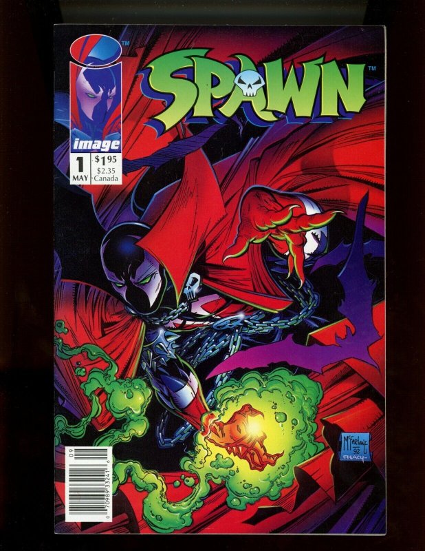 Spawn #1 (Image Comics, 1992), raw comic book in 7.5 condition — front cover
