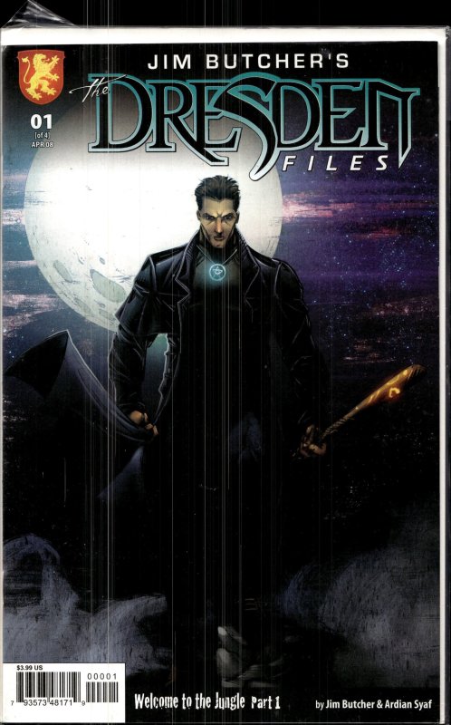Jim Butcher's the Dresden Files Welcome to the Jungle #2 (Dynamite Entertainment, 2008), raw, ungraded comic book — front cover