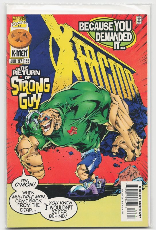 X-Factor #135 (Marvel Comics, 1997), raw, ungraded comic book — front cover