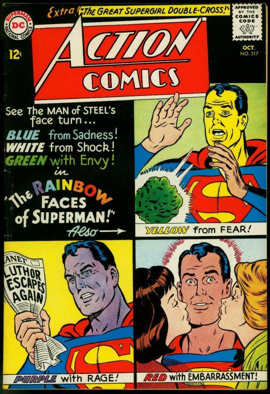 Action Comics #317 (DC Comics, 1964), raw comic book in FN/VF condition — front cover