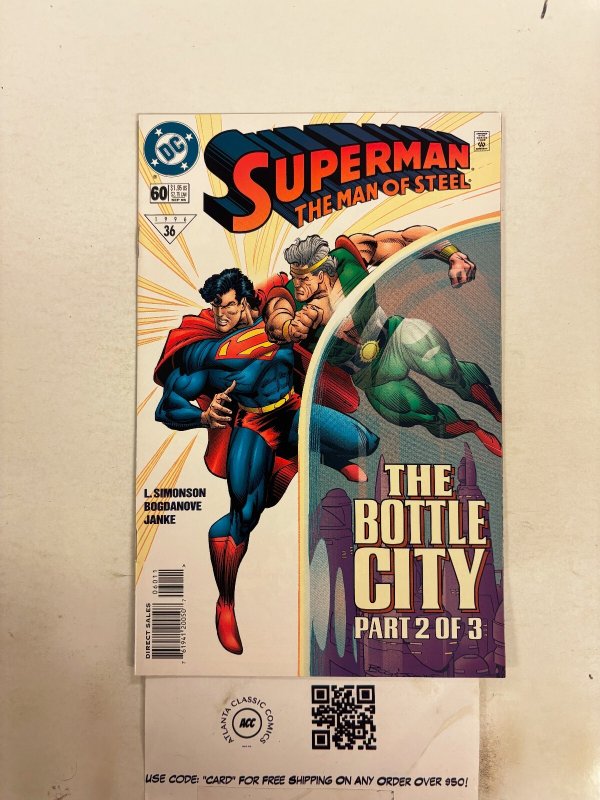 Superman Man of Steel #60 (DC Comics), raw comic book in NM condition — front cover