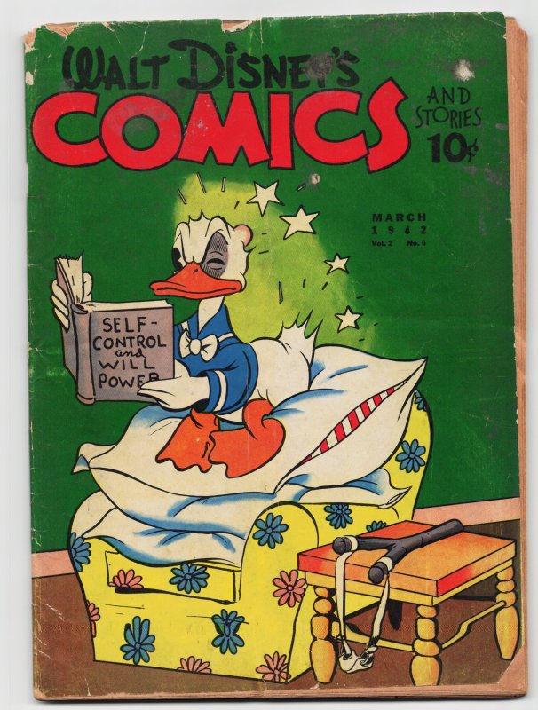 Walt Disney's Comics and Stories #18 (Dell, 1942), raw, ungraded comic book — front cover