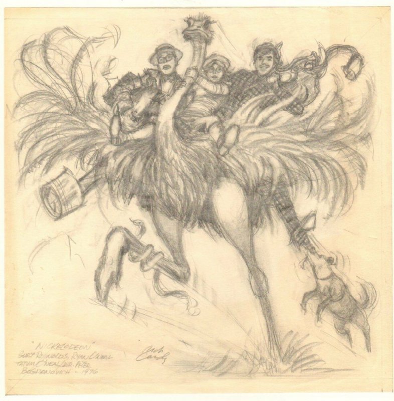 Nickelodeon Ostrich, Kids, & Dog - 1976 Signed Original Pencil art by Nick Cardy (1976), raw, ungraded comic book — front cover