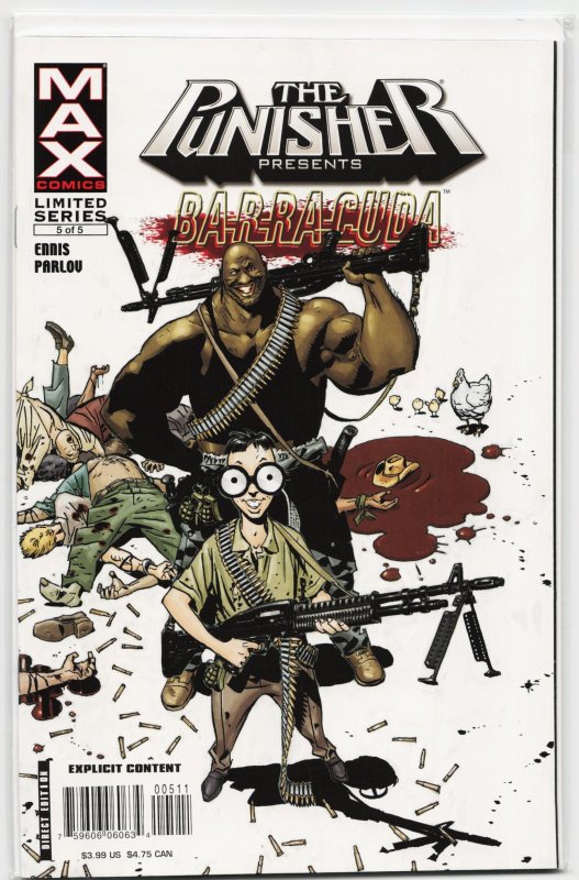 Punisher Presents: Barracuda #5 (2007), raw, ungraded comic book — front cover