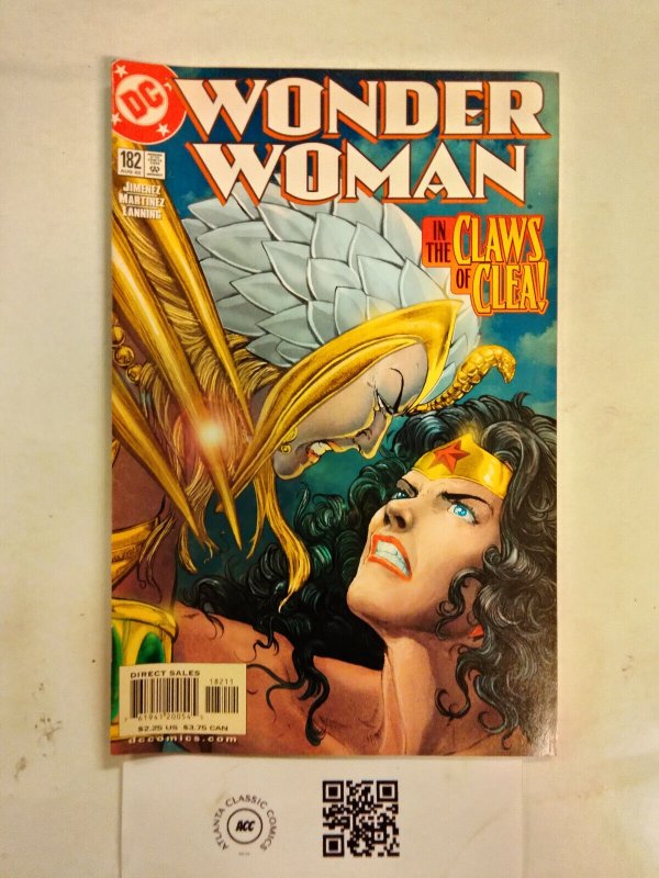 Wonder Woman #182 (DC Comics), raw comic book in NM condition — front cover