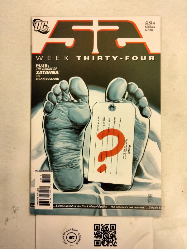 52 #34 (DC Comics, 2006), raw comic book in NM condition — front cover