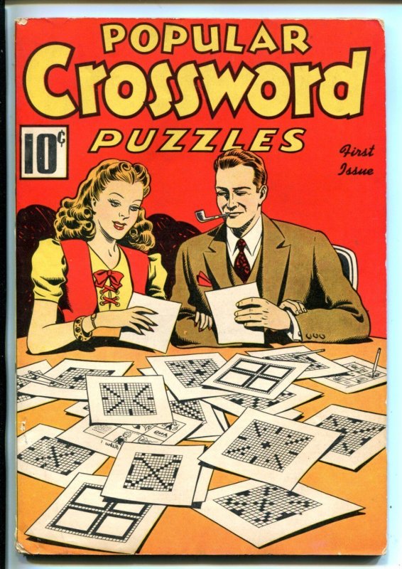 Popular Crossword Puzzles #1-2/1941-PRE Wwii-Unworked-Southern STATES-fn Minus, raw, ungraded comic book — front cover
