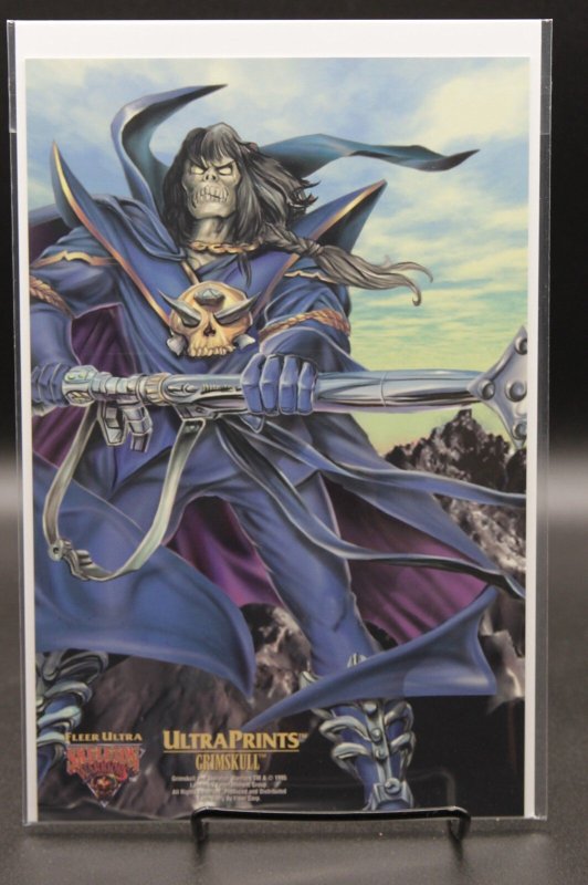 Fleer UltraPrints Greyskull – Fleer (1995) Comic Card (1995), raw, ungraded comic book — front cover