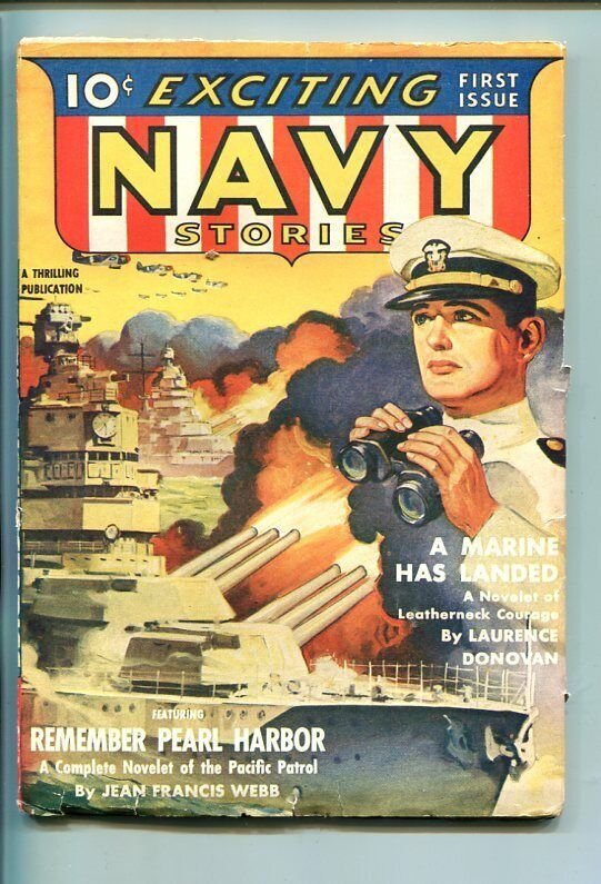 Exciting Navy Stories #1, raw, ungraded comic book — front cover