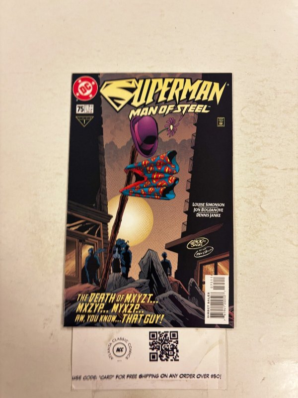 Superman the Man of Steel #75 (DC Comics), raw comic book in NM condition — front cover