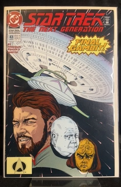 Star Trek: The Next Generation #43 (DC Comics, 1993), raw, ungraded comic book — front cover