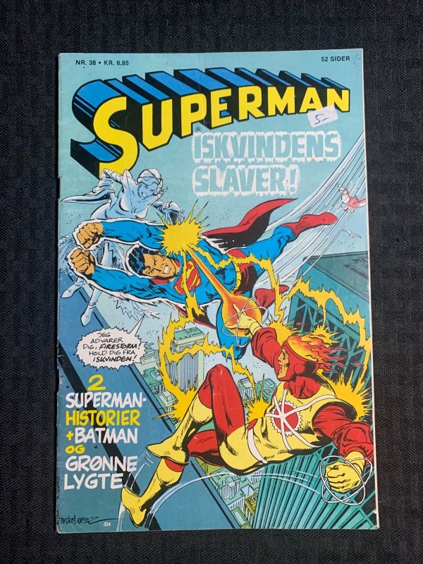1982 Superman and Firestorm #38 (1982), raw comic book in VG 4.0 condition — front cover