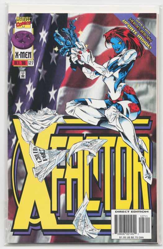 X-Factor #127 (Marvel Comics, 1996), raw, ungraded comic book — front cover