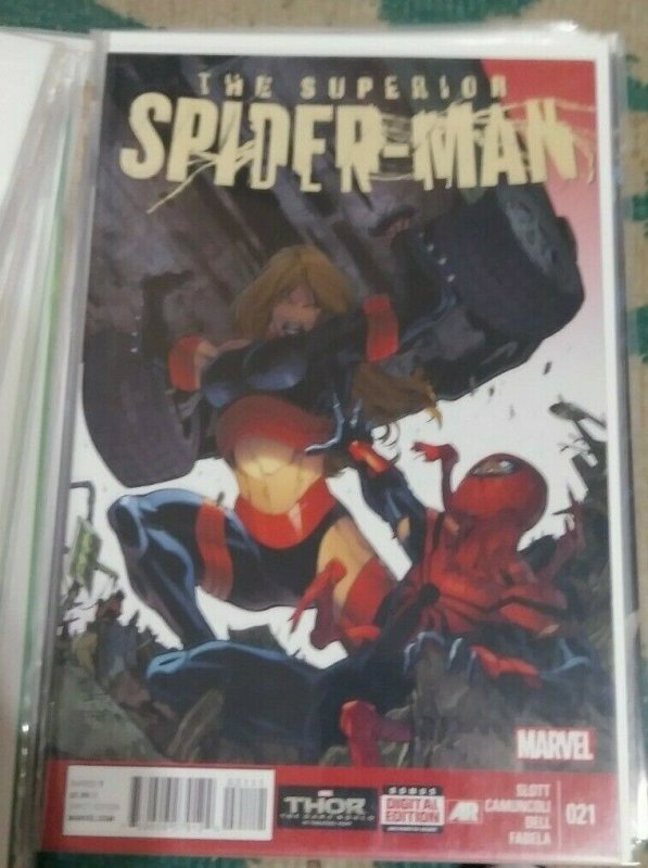 Superior Spider-Man #21 (Marvel Comics, 2014), raw, ungraded comic book — front cover