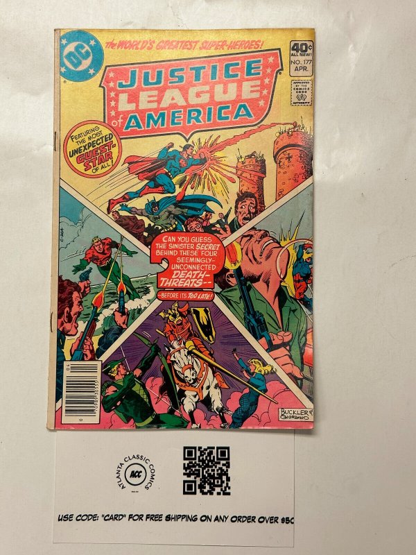 Justice League of America #177 (DC Comics), raw comic book in VF condition — front cover