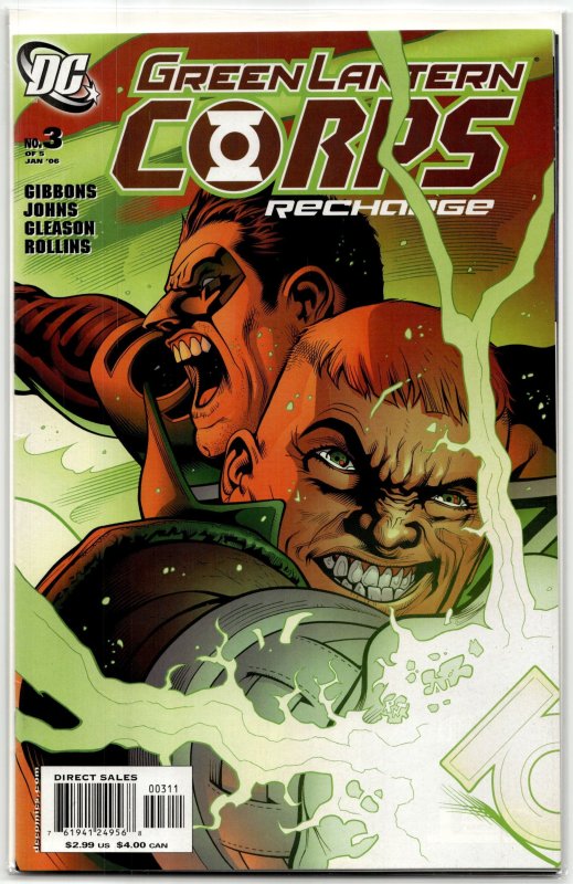 Green Lantern Corps: Recharge #3 (2006), raw, ungraded comic book — front cover