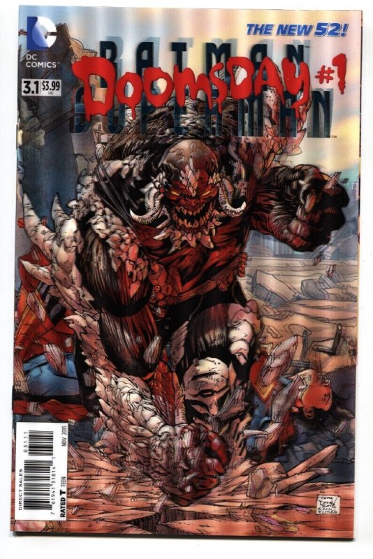 Batman/Superman #3 (DC Comics, 2014), raw comic book in NM condition — front cover