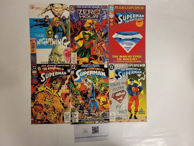 6 DC Comics #22 426 470 501 Superman + #1 Nightwing + #3 Zero Hour 47 TJ34, raw, ungraded comic book — front cover