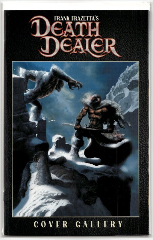 Frank Frazetta's Death Dealer Cover Gallery #1 (1995), raw, ungraded comic book — front cover
