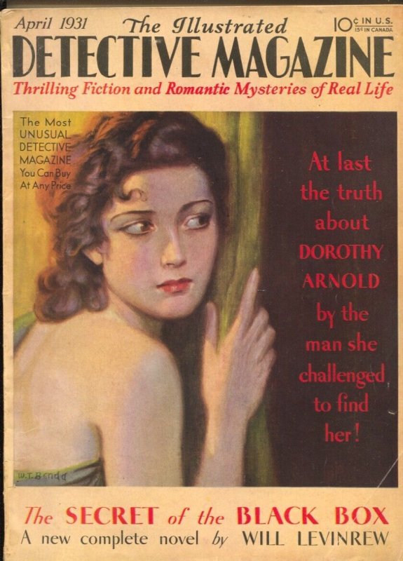 Illustrated Detective Magazine 4/1931-Tower-W.T. Bendt Good Girl art Cover-My..., raw, ungraded comic book — front cover