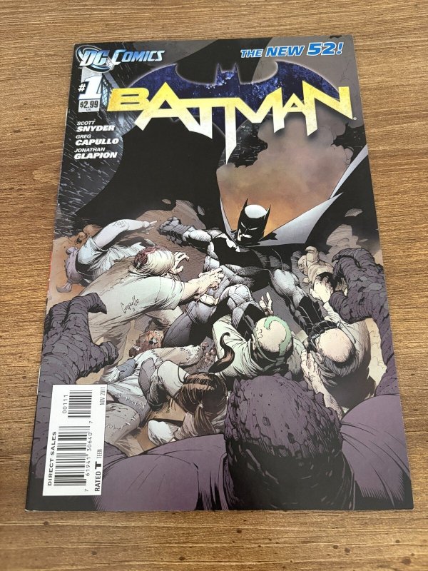 Batman #1 (DC Comics, 2011), raw comic book in NM condition — front cover