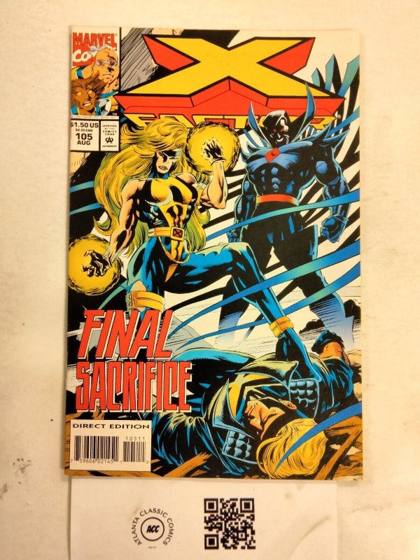 X-Factor #105 (Marvel Comics), raw comic book in NM condition — front cover