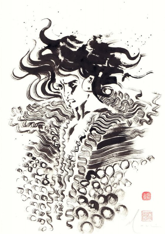 Dream from Sandman Painted Art by David Mack - Signed, raw, ungraded comic book — front cover
