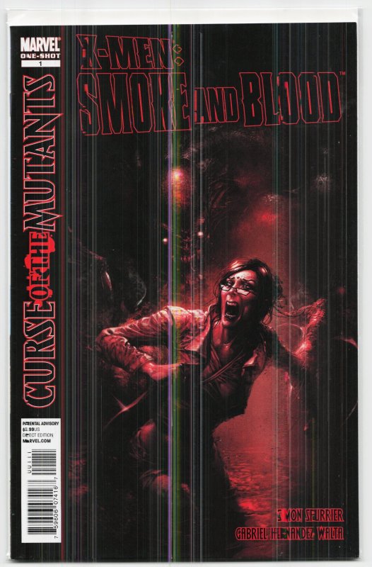 X-Men: Curse of the Mutants - Smoke and Blood (2010) X-Men (Marvel Comics, 2010), raw, ungraded comic book — front cover