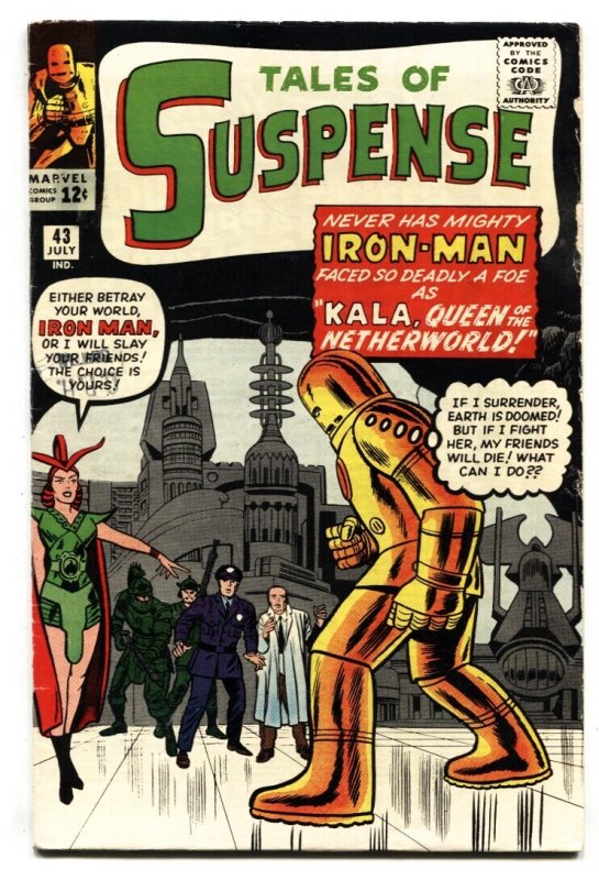Tales of Suspense #43 (Marvel Comics, 1963), raw, ungraded comic book — front cover