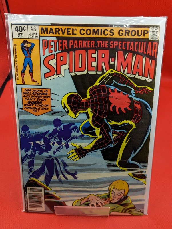 The Spectacular Spider-Man #43 (Marvel Comics, 1980), raw, ungraded comic book — front cover