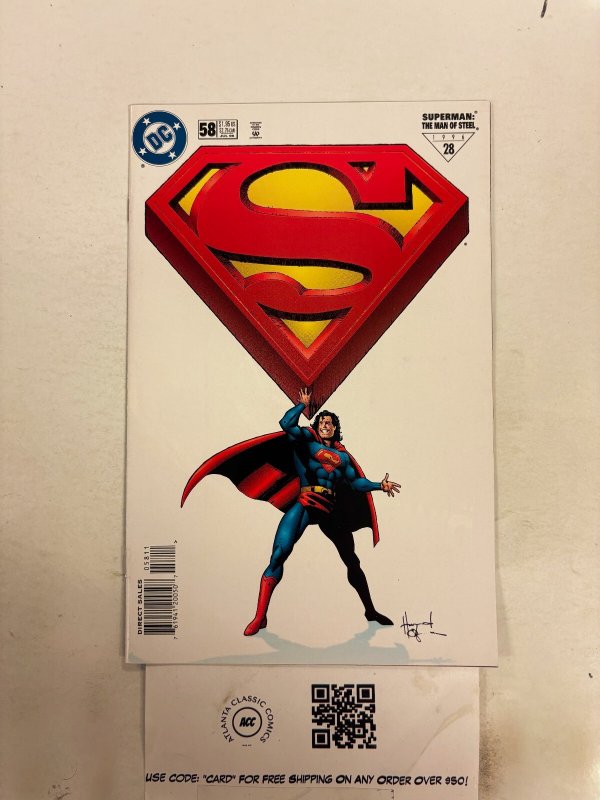 Superman Man of Steel #58 (DC Comics), raw comic book in NM condition — front cover
