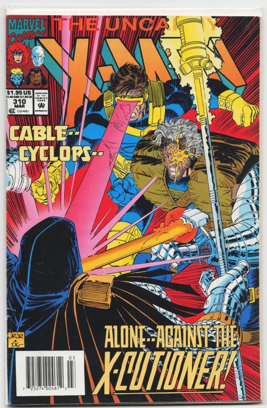 The Uncanny X-Men #310 (Marvel Comics, 1994), raw, ungraded comic book — front cover