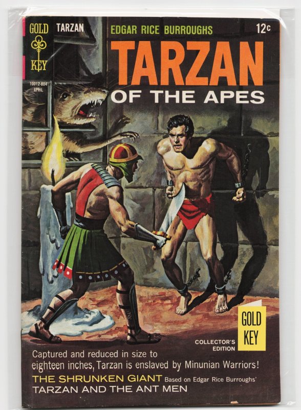 Edgar Rice Burroughs' Tarzan #175 (Gold Key, 1968), raw, ungraded comic book — front cover