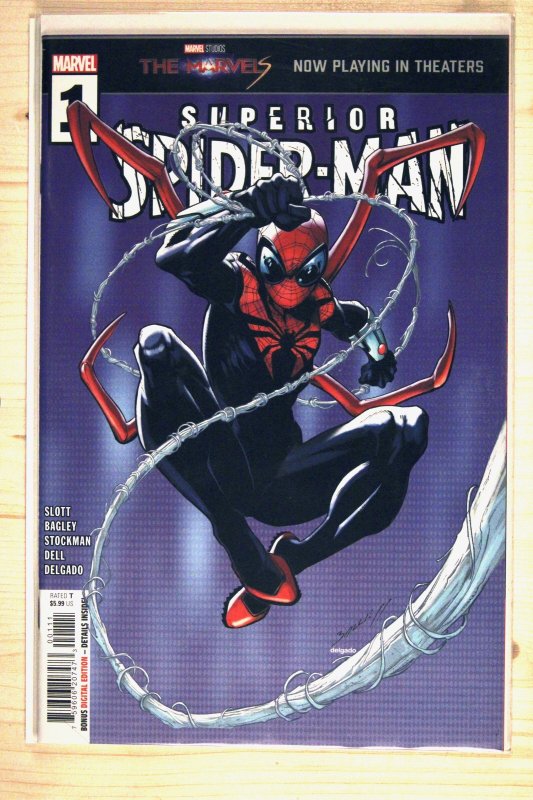 Superior Spider-Man #1 (Marvel Comics, 2024), raw comic book in NM+ 9.6 condition — front cover