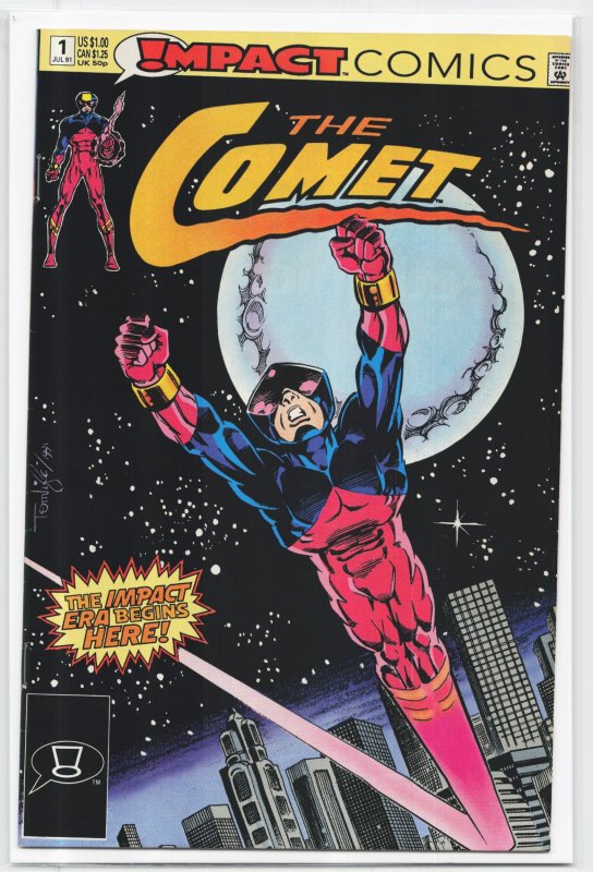 The Comet #1 (1991), raw, ungraded comic book — front cover