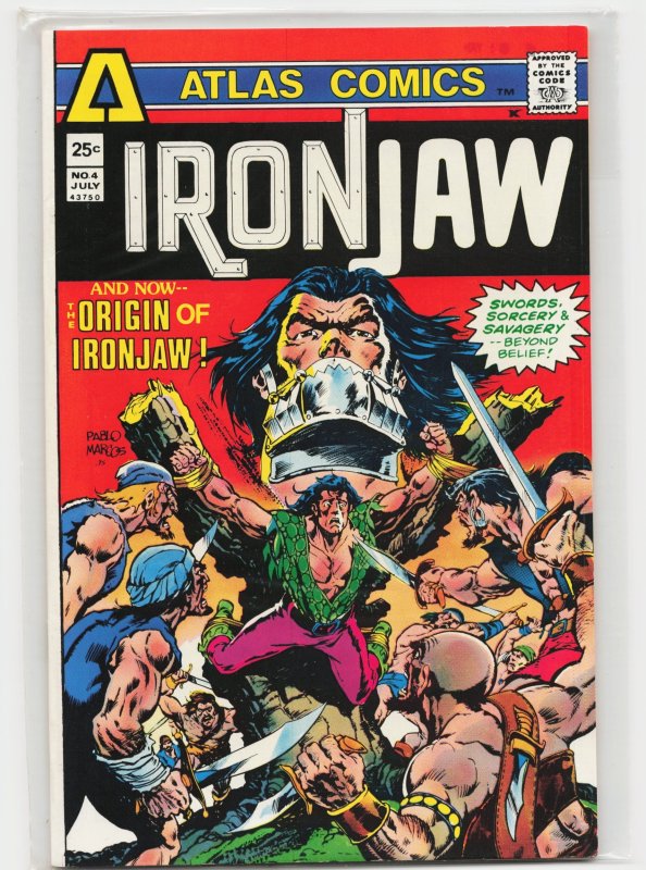 Iron Jaw #4 (1975), raw, ungraded comic book — front cover