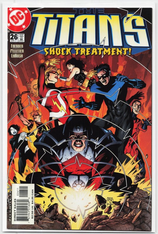 The Titans #26 (DC Comics, 2001), raw, ungraded comic book — front cover