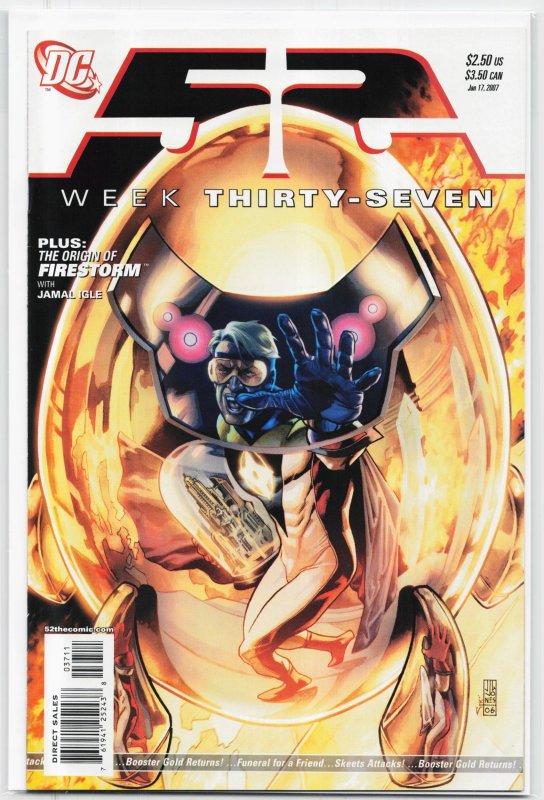 52 #37 (DC Comics, 2007), raw, ungraded comic book — front cover